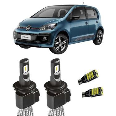 Imagem de Lampada Super LED H4 8000LM + Pingo T10 UP! 2014 A 2019 - Ray-X
