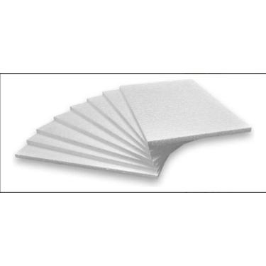 Imagem de Placa de Isopor 5mm (meio centímetro) 1,00 x 0,50 x 0,5cm - Kit C/ 10 