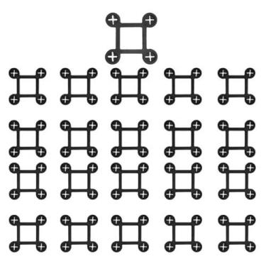 Imagem de Kit Estribo 10x10 Palanque Pilar Concreto 50 Peças - CAEF ELETRONICS