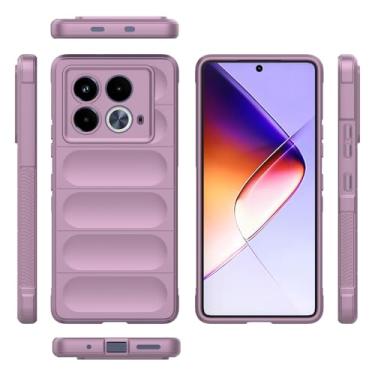 Imagem de Elubugod Capa compatível com Infinix Note 40 5G, capa para celular TPU macia compatível com Infinix Note 40 5G X6851 X6852 capa roxa