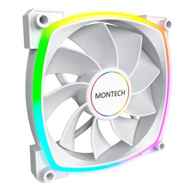 Imagem de Ventilador Montech rx 140 argb Revertido 1600PWM 140 mm Branco