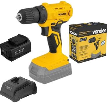 Imagem de Parafusadeira Furadeira Vonder Ipfv 1851 + 1 Bateria 2Ah Dwt