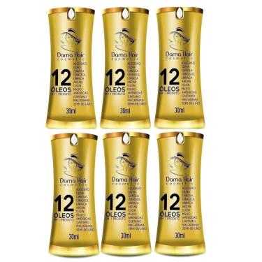 Imagem de Kit 6 Reparador De Pontas 12 Óleos Dama Hair 30Ml