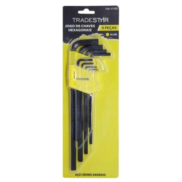 Imagem de Jogo Chave Hexagonal L 1.5 A 10mm Longa 9 Peças Hex
