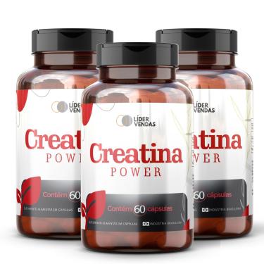 Imagem de Creatina Power c/ 60 Cápsulas Kit 3 Potes