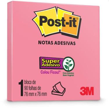 Imagem de Bloco De Recado Post-It 76X76Mm Pink 90 Folhas - 3M