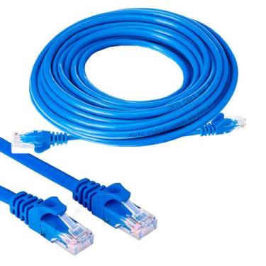 Imagem de Cabo de Rede Ethernet 10M CAT5E Internet Rj45 Lan 10 metros - Exbom