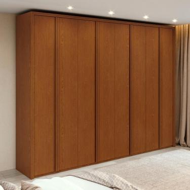 Imagem de Guarda-Roupa Casal 100% MDF 8 Portas Easy Glow Frassino