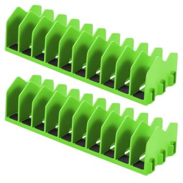 Imagem de LZVXTYM Organizador de 2 peças com base de borracha antiderrapante, suporte de alicate de 10 compartimentos e organizador de cortador, caixa de ferramentas de gaveta de ferramentas de design