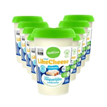 Imagem de Requeijão Vegano Zero Lactose Likecheese Qualicoco 9x 200g