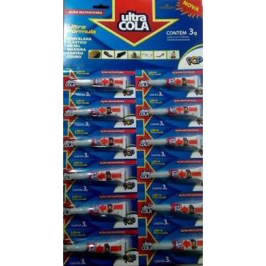 Imagem de Super Bond Ultra Cola 24 Cartelas C/12 Unidades Cada Atacado