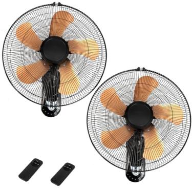 Imagem de AZOUTDOOR Ventilador De Parede De 18 Polegadas Com Controle Remoto, Ventilador Oscilante De Parede Com 3 Configurações De Velocidade, Ventiladores De Alta Velocidade Com Inclinação E Temporização Aj
