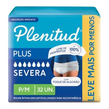 Imagem de Plenitud Protect Plus - Roupa Íntima para Incontinência, tamanho P/M, 32 unidades