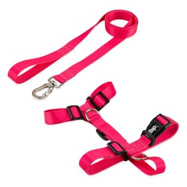 Imagem de Basic Pet Coleira Peitoral Com Guia Para Cachorro Cães Modelo Tradicional H Tamanho Por...