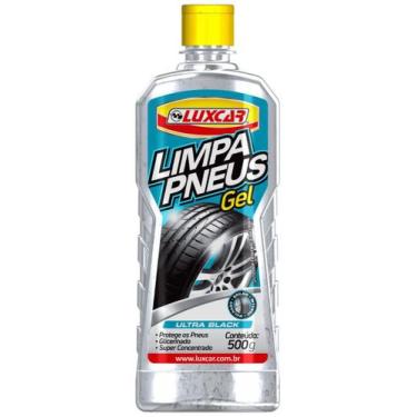 Imagem de Gel pneu ultra black luxcar platinum 500g brilho intenso pretinho auto