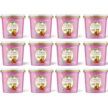 Imagem de Kit 12 Cera Hidrossolúvel Morna Depilatória 300g Oferta - Dpeel, Mel
