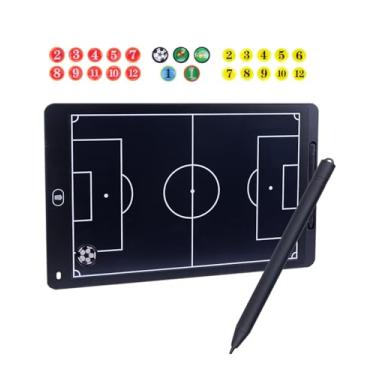 Imagem de WodGod Placa magnética eletrônica de treinamento, placa de treinamento de futebol LCD de 40,6 cm, placa de estratégia de futebol LCD com caneta stylus, placa tática de futebol, equipamento de