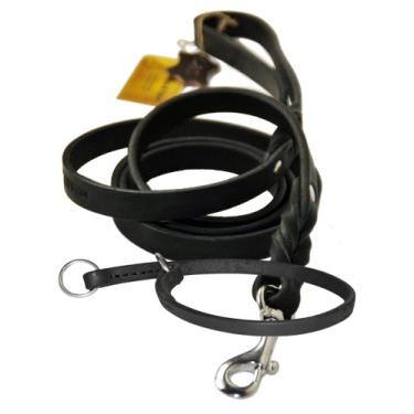 Imagem de Conjunto Dean and Tyler com uma coleira tranquila de níquel 66 cm x 0,9 cm com uma coleira combinando Love To Walk, gancho de pressão inoxidável de 1,8 m, preto