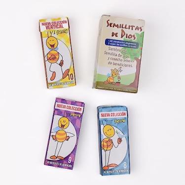 Imagem de Pechi Paquete de 3 cajitas de Semillitas de Dios - (Espanhol Mini Versículos da Bíblia) Mini mensajitos con distintos diseños llamativos alusivos a un versículo que traerá paz y fortaleza. (CAJITA #1)