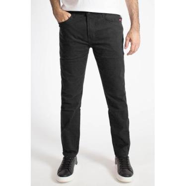 Imagem de Calça Sarja Masculina Slim Básica Polo Wear Preto, Preto, 42