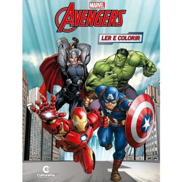 Imagem de Livro - LER E COLORIR VINGADORES