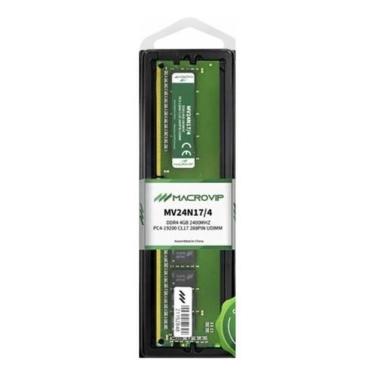 Imagem de Memória Ram Pc Desktop 4Gb Ddr4 2400Mhz Macrovip Mv24N17/4