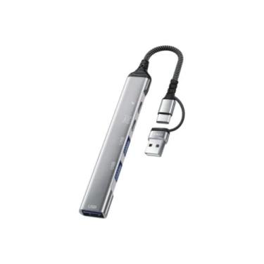 Imagem de Adaptador USB-C 5 em 2 para MacBook Pro/Air Hub USB 3.0 Mais Conexões com Agilidade e Eficiência