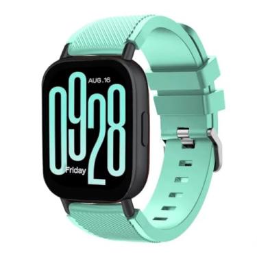 Imagem de Pulseira de Silicone Macio para Redmi Watch 5 Active, acessórios de relógio inteligente (Teal green)