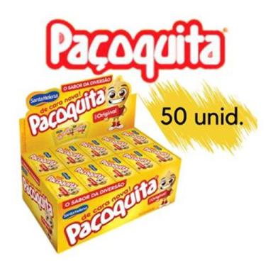 Imagem de Paçoca Paçoquita Quadrada Embalada Display 1Kg Caixa Com 50un - Santa 