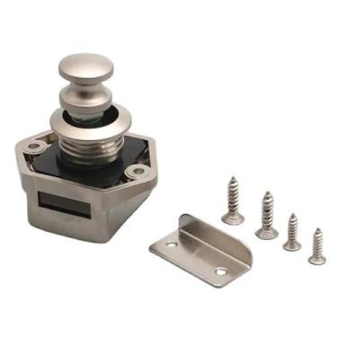 Imagem de Fecho De Pressão Zincado Niquelado P/ Portas E Janelas Barco - Naupart