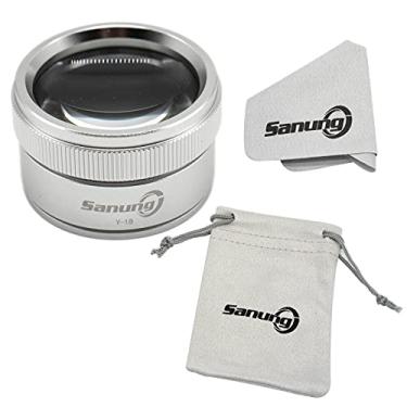 Imagem de Sanung Lupa Óptica 30X, De Leitura Em Liga Zinco Y-18 Com Lente Dupla Branca, Lupas Alta Definição Para Leitura, Reparo E Identificação