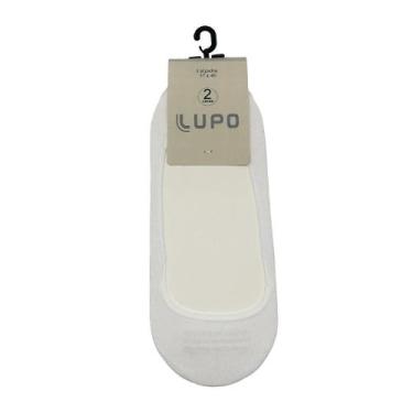Imagem de Kit lupo 2 meias sapatilha ref:3287 feminino, Branco, 37/0