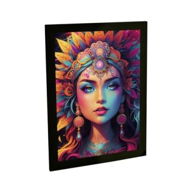 Imagem de Quadro Decorativo Índia Mandala Ilustração Colorida Poster Quarto Sala