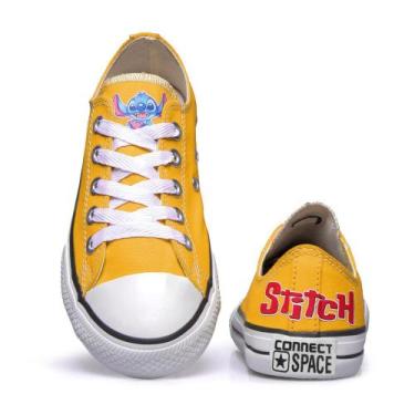 Imagem de Tenis All Feminino Lillo Stitch Cano Baixo Star Lançamento Muito Lindo