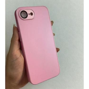 Imagem de Capa Capinha De Vidro Fosca Compatível Para iPhone 16e - Generica, Ros