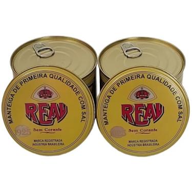 Imagem de Manteiga Mineira Real, Kit com 2 Latas, 500g cada, Sem Corante e Sem Conservante