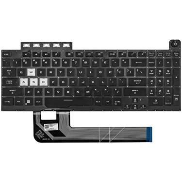 Imagem de Teclado de substituição para laptop Asus TUF FX506 FX506U FX506II FX506IH FA506 FA506Q FA506U FX706 FX706L FA706U FX706U FA706 FA706, teclado Asus TUF FX506 FA506 com retroiluminação US Layout