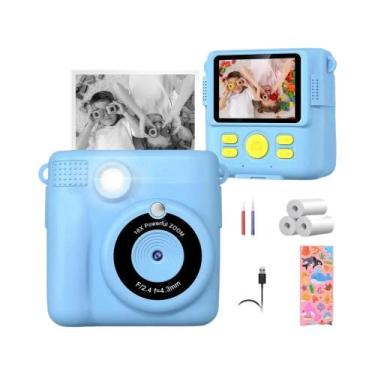 Imagem de Câmera Digital Infantil Com Impressão Instantânea, Câmera De Impressão
