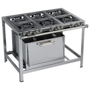 Imagem de Fogão Industrial Stori Premium 6 Bocas 30x30 Forno M19 Aço Inox 430 Me