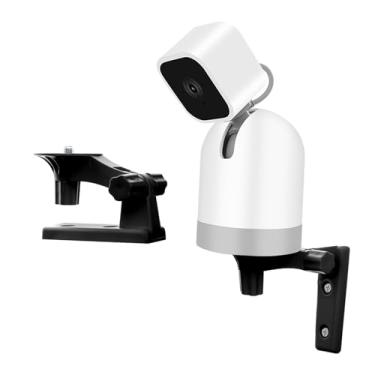 Imagem de Suporte de parede ajustável compatível com WYZE Cam Pan V3/V4/V2 Blink, mini câmera Pan-Tilt, rotação de ângulos de 180 graus para suporte de montagem interno/externo, preto