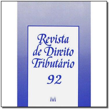 Imagem de Revista De Direito Tributario Vol. 92