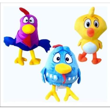 Imagem de Kit 3 Pelucias Turma Da Galinha Pintadinha De Pelúcia - Soberana Brinq