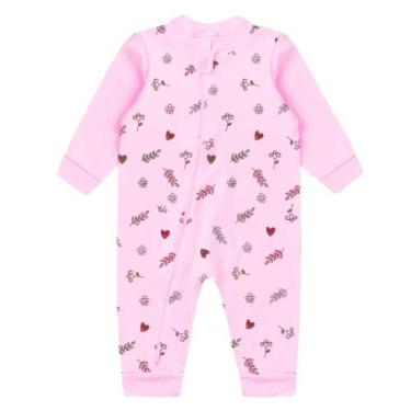 Imagem de Macacão Longo Suedine Estampado Bebê com Zíper 100% Algodão - Koala Ba