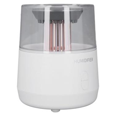 Imagem de Fafeicy Umidificador de Aromaterapia Difusor de Chuva Silencioso para o Quarto de Casa Colorido Leve Desligado Automático 320ml Capacidade (Branco)