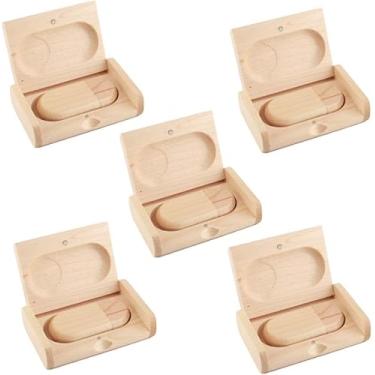 Imagem de Unidades Flash De Madeira 5 Pack Unidade Usb De Madeira 32gb Usb3.0 Pen Drive Usb Flash Drive Memory Stick De Madeira Jump Drive Para Backup Picturs Vídeos, Maple 2, 16GB/3.0