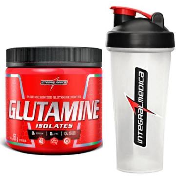 Imagem de Glutamina Pura 150g + Coqueteleira 1 Dose Integralmedica