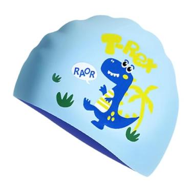 Imagem de Aymzbd Touca de natação de silicone, proteção auricular, confortável, resistente à água, chapéu de natação para mergulho, surfe, piscina