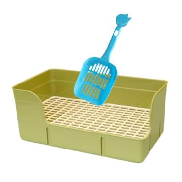 Imagem de Generic Areia de para gaiola, bandeja de mictório para coelhos, suprimentos para banheiro de animais, chinchilas, de penico, grade, bandeja de, Verde