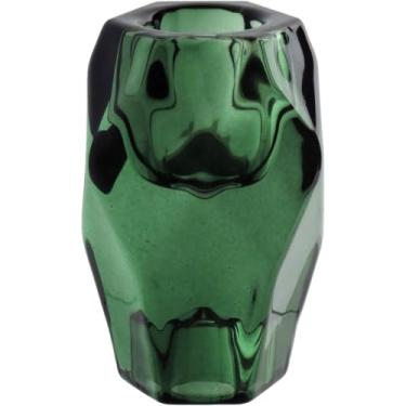 Imagem de CASTIÇAL PORTA VELA DECORATIVO HOME&CO VIDRO 8x5x5cm VERDE