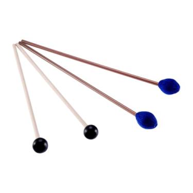 Imagem de Kokiya Kit de 4 baquetas de marimba com cabo de madeira para baquetas de bateria para adultos